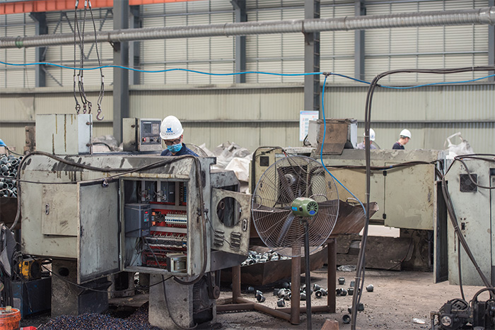 双流县网架配件-锥头加工车间